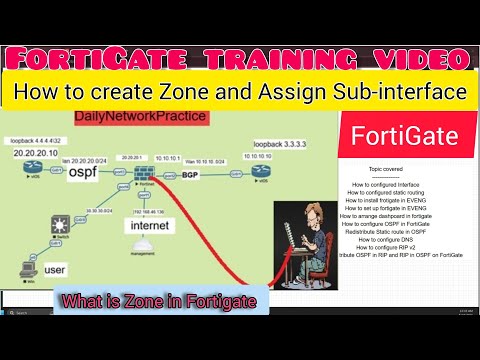 Day 24 How to create Zone in Fortigate | How to create Fortigate zone | what's zone in firewall 