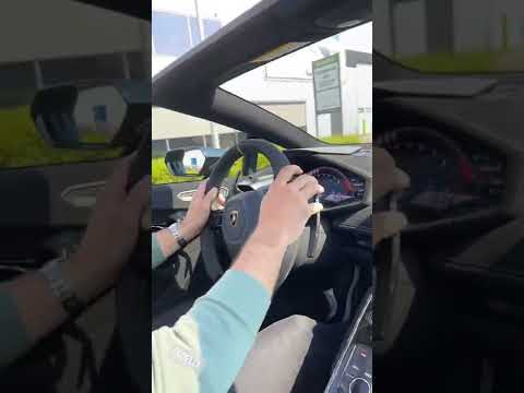 CRAINER and JELLY driving a LAMBORGHINI