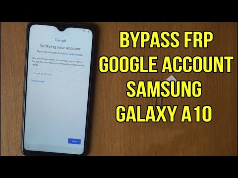 Samsung A10 FrpBypass Google Lock Android 10 Samsung Galaxy A10 Telefonni google account ochish 100%