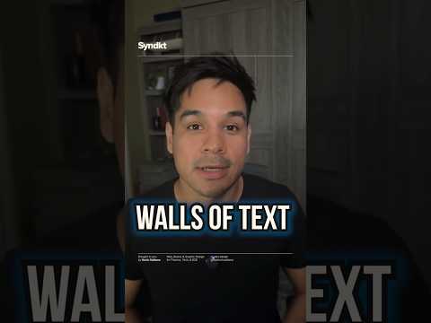 Walls of Text #WebCopywriting #B2BMarketing #WebsiteTips #ConversionOptimization
