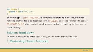 Solving the Can't locate object method  var name  via package  file name  Error in Perl