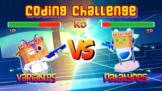 🎯 Coding Challenge | 🌟 Differences between Variables & Datatypes? | Computer Science for Kids 💻
