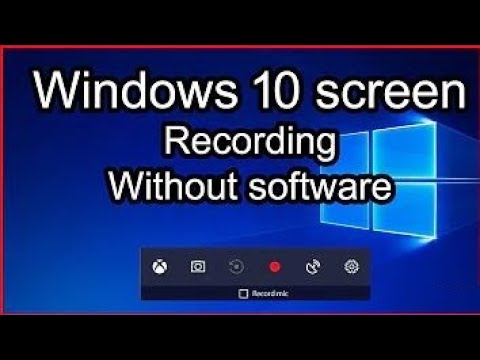 How to Screen Record on Windows 10 | XBOX Game Bar | Without Software Screen Recording windows 10