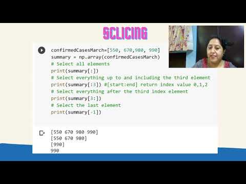 Slicing with Numpy