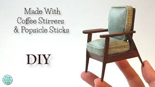 😮REALISTIC Miniature CHAIR #112Scale #DollhouseDecor #DollhouseAddict #MiniatureCollector #THScale