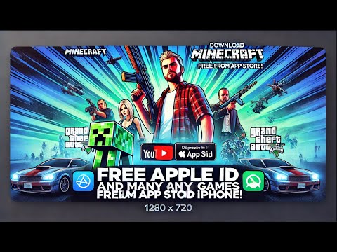 Download Minecraft, GTA and Many Games Free From App Store ! Free Apple ID | premium apple id iphone