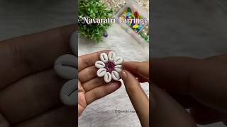DIY Navratri special earrings 🌼#diy #navratri #earrings ￼