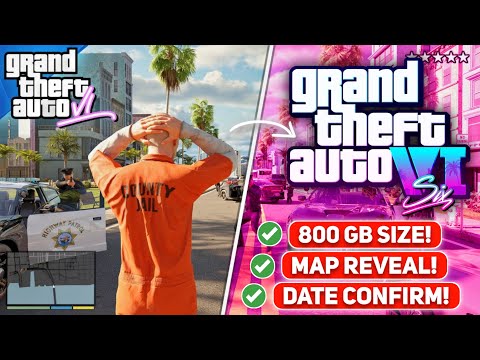 GTA 6 CONFIRM RELEASE DATE! 🔥 MAP REVEAL, GAME SIZE, PRICE - GTA 6 TRAILER