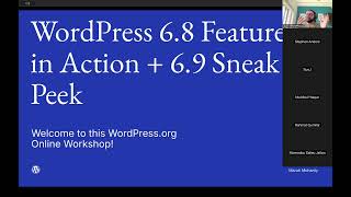 WordPress 6.8 Features in Action + 6.9 Sneak Peek: A Hands-On Workshop