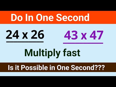 Fast Multiplication Trick // Two Digit Numbers Multiplication