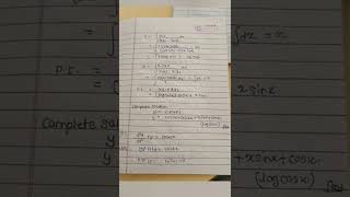 Method of variation of parameters #shots #shortvideo #engineeringmathematics2
