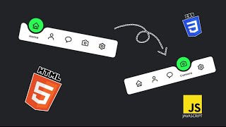 Animated Navigationbar Made With Pure HTML CSS and JavaScript ||#html  #css #javascript #animation