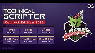Technical Scripter 2026 | How to Join & Win with GeeksforGeeks