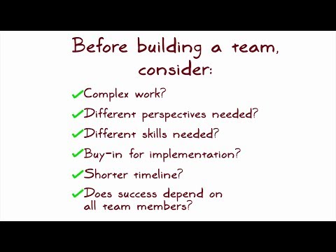 To Team or Not to Team