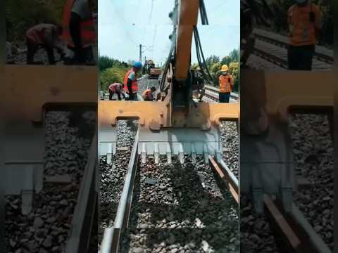 #Shorts Chinese Great & awesome Crane using to lift sleeper design for Railways works #technology