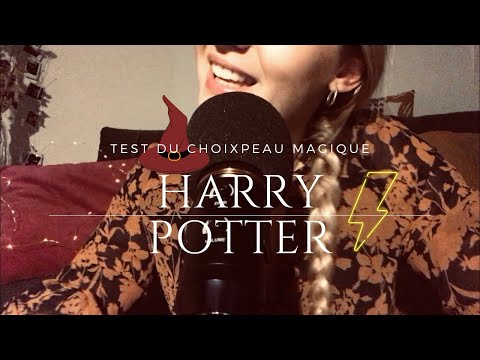 ASMR FR -⚡️HARRY POTTER⚡️- Je passe le test du choixpeau magique!!👩‍🎓