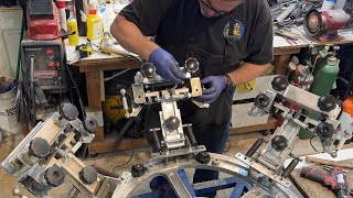 6 color, 4 place VINTAGE Hopkins International Screen Printing Press