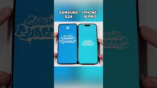 Samsung S24 vs iPhone 15 Pro ⚡ Clash of the Titans! 📱💥 #shorts