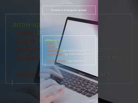 CSS - How to create a CSS triangle arrow #css #arrow #shape