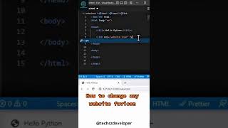 How To Change Favicon #codeisart#coding#codelife#ai#python#coderlifestyle#cards#javascript#code#web