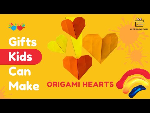 ❤️ Origami Hearts - Paper Craft Gifts that Kids can make