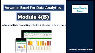 Module 4(B) | Table & Structured Reference - Absolute & Relative | Advance Excel For Data Analytics