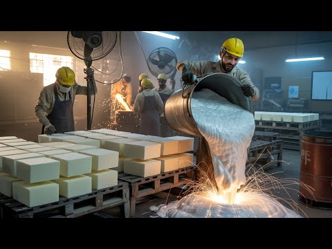 Foam Banane ka Manual Tarika! | How PU Sponge is Made in Factory | Polyurethane Foam Process