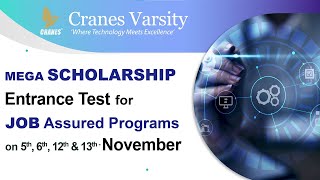 Mega Scholarship Entrance Test for Job Assured Programs - Cranes Varsity
