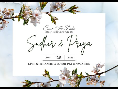 SAI SUDHEER WITH LAKSHMI PRIYA | RECEPTION LIVE STREAMING | 28-08-2023