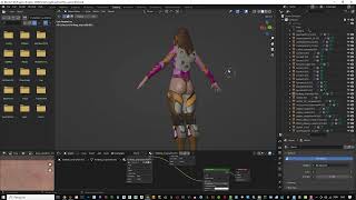 sculpt#62 - Woman game-ready model w 1190 Mi Ktris rigged
