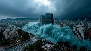 Mega Tsunami Destroys Seoul | AI Disaster Simulation