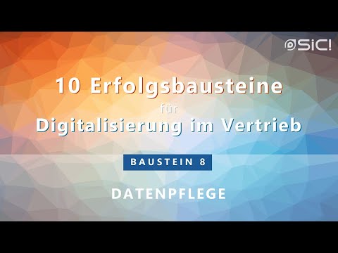 Erfolgreiche Datenpflege und -beschaffung im Vertrieb: Schlüssel zum Projekterfolg | Erfolgsbaust. 8