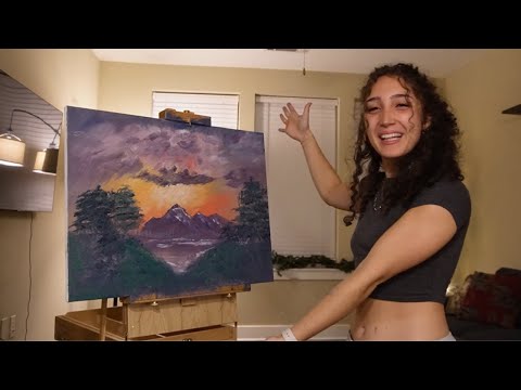 FOLLOWING A BOB ROSS TUTORIAL WHILE FADED AF