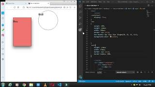 [ Html/Css ] How to make box and ball with shadow in html/css [ Html/Css Exercise videos ]