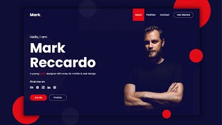 Design Your Personal Responsive Portfolio Website with HTML CSS & JavaScript | Step by Step Guide