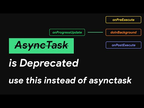Asynctask is Deprecated use this instead of Asynctask Android Tutorial in Hindi