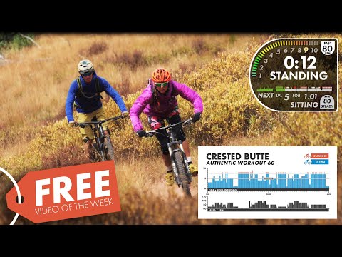 Free Scenic Mountain Bike Spin Video for Indoor Cycling. Crested Butte Virtual Instructor Authentic