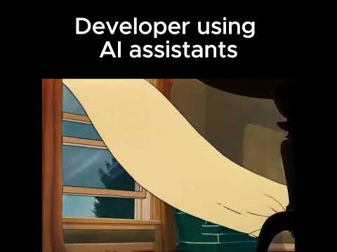Developer using AI asistants #ai