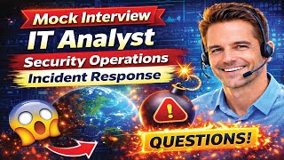 Mock Interview | IT Analyst | Security Operations | Incident Response Questions!