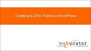 Creating a Child Theme in WordPress