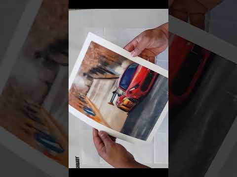 Unwrapping my fine art print . #art #clipstudiopaint #music  #digitalart #automobile #printing