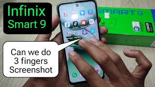 Can we do 3 finger screenshot on infinix smart 9..?? watch this video..!!