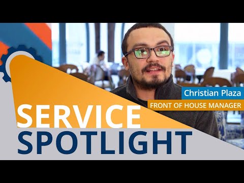 Service Spotlight on... Christian - Front of House Manager