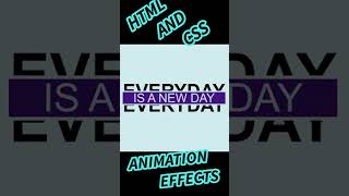Text Inside Text || HTML and CSS Animation