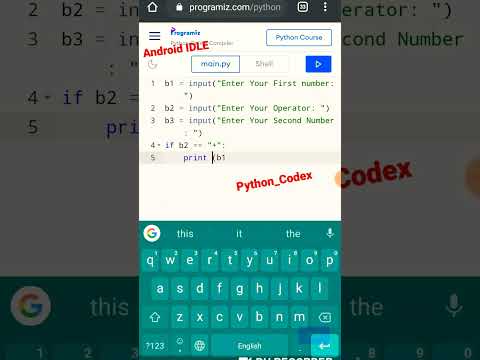 Writing and Running A Python Script With An Android IDLE  #coderslife #science #code #coder #python