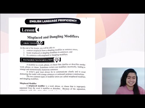 English Language Proficiency | Misplaced and Dangling Modifiers