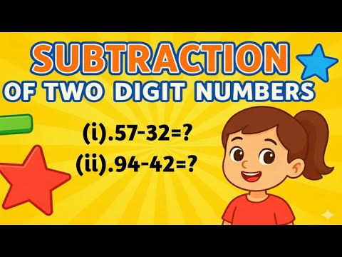 Subtraction of 2-Digit Numbers  II How to Subtract 2-digit Numbers II CLASS 1 math II Kids video