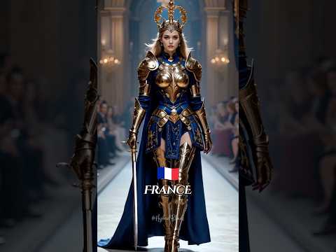 Warrior Women of the Countries: Epic Runway Reveal🔥#aiedits #aifusion #midjourney #aiart