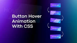 Button Hover Effect With CSS | Modern Hover Effect using Html & CSS | CSS Tutorials | CSS Animation