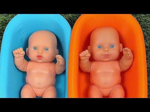 Satisfying Video | Mixing Funny Candy ASMR & Make Up in 3 Bathtubs with Magic M&M's Slime  #kinetics